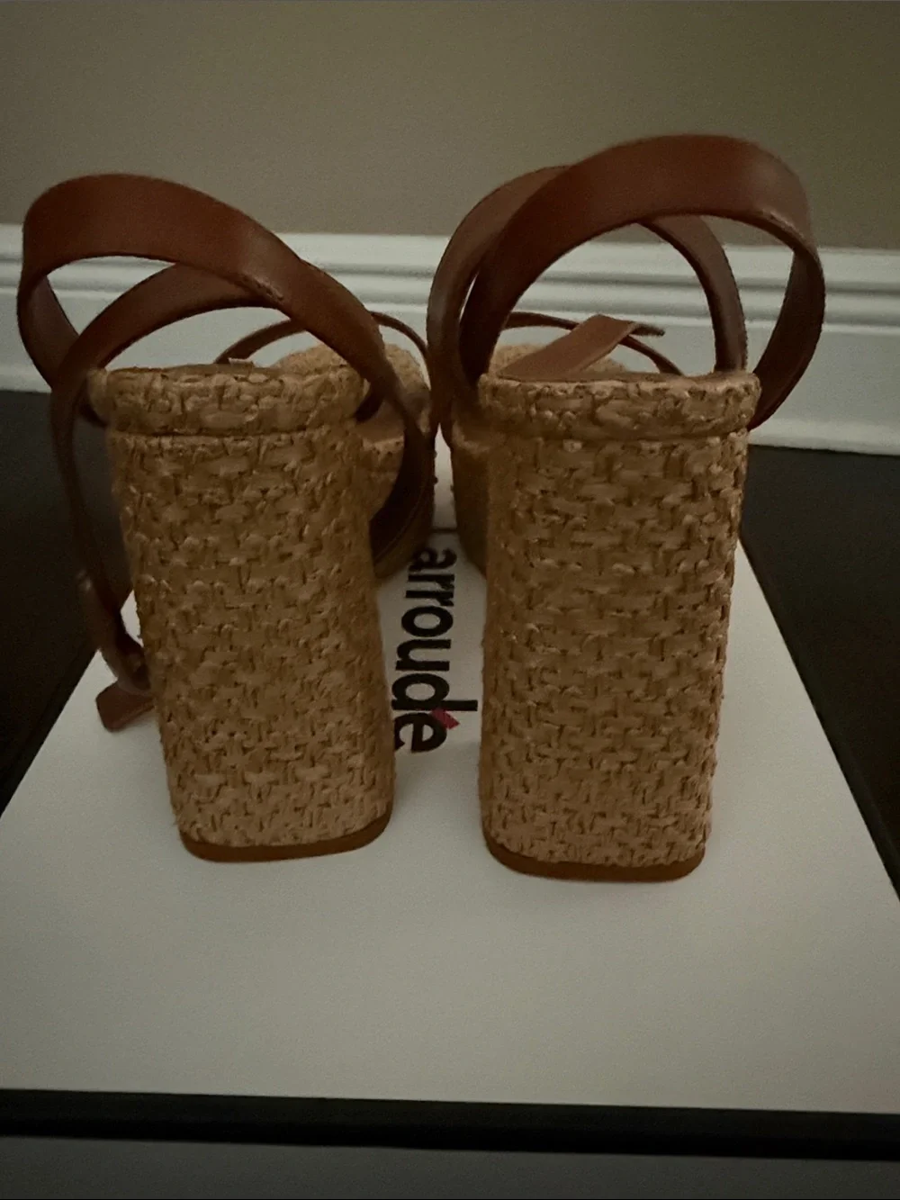 Larroude leather upper